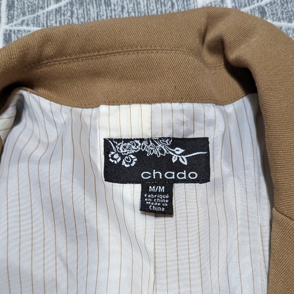 Chado, size Med ladies tan/tobacco colour crop blazer, EUC - Picture 4 of 13